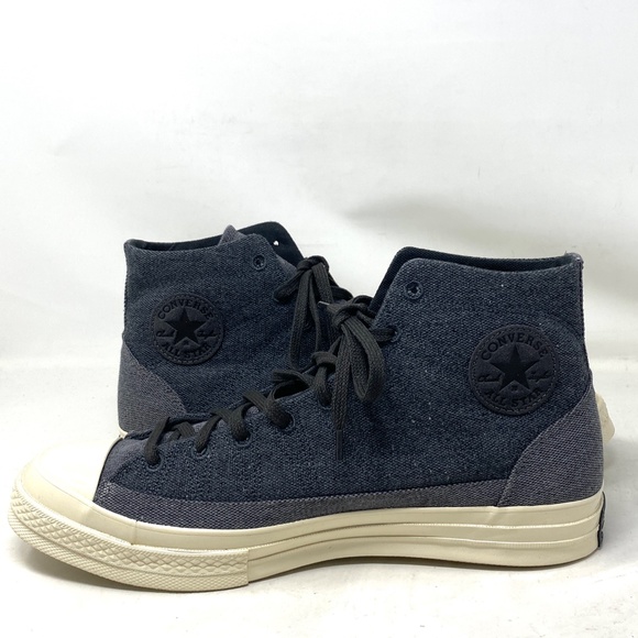 Converse Chuck 70 High Casual Shoes Black Storm Canvas Men Size Sneakers 172819C - Picture 6 of 10